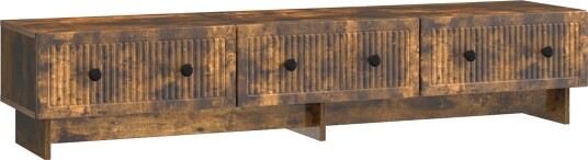 TV skap med skuff Røkt Eik 147 x 34,5 x 30 cm Konstruert tre TV skap med skuff Røkt Eik 147 x 34,5 x 30 cm Konstruert tre
