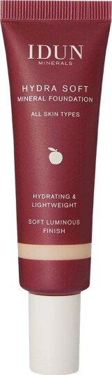 IDUN Minerals Hydra Soft Mineral Foundation Freja 30ml - Fuktighetsgivende, Vegansk, Beige