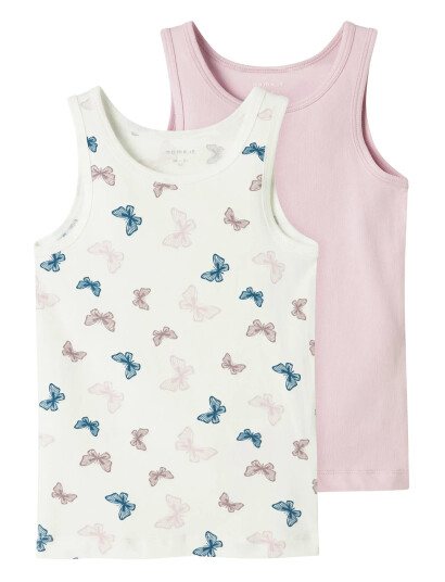 name it Nmftank Top 2P Jet Stream Butterfly Noos Pink 92