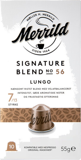 Merrild | Lungo Signature Blend 56 10 kapsler til Nespresso®