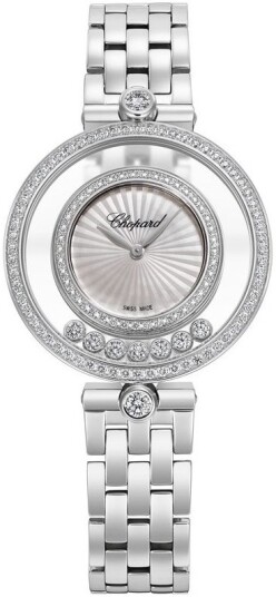 Chopard Dameklokke 209426 1202 Happy Diamonds Sølvfarget/18 karat