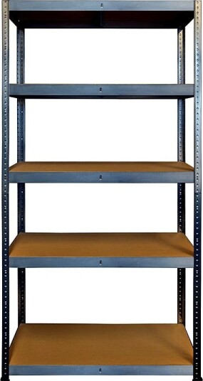 Braket R-175 Metallreol, 5 hyller - 180x90x40 cm (100 kg per hylle)