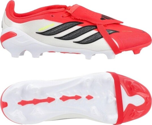 adidas Predator Elite Fold over Tongue FG Born For Goals   Lucid Red/Svart/Fottøy Hvit Barn   Gress (FG) størrelse 31½