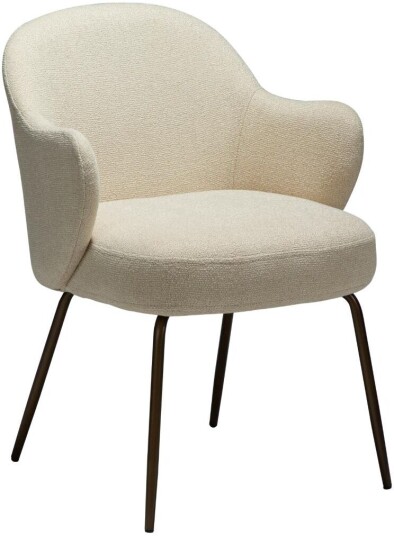 Bae Dan Form spisestuestoler med armlene bouclé offwhite.
