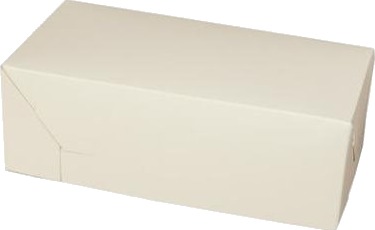 Kageæske Fold Selv L200xb100xh70mm Pap Hvid,250 Stk/Krt