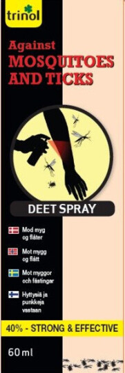 Trinol Deet spray mot mygg og flått 60ml