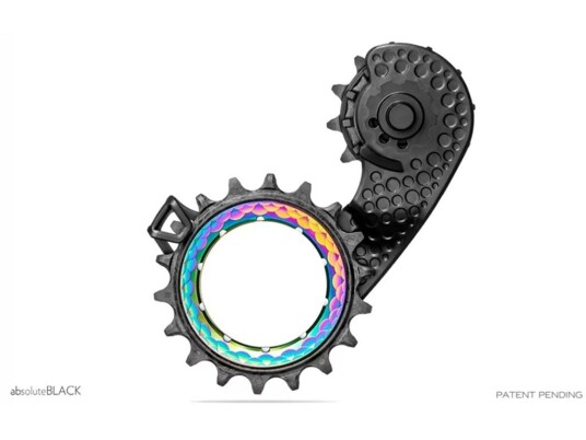 AbsoluteBlack HOLLOWcage Tannhjul SRAM AXS Road Svart/Oil Slick