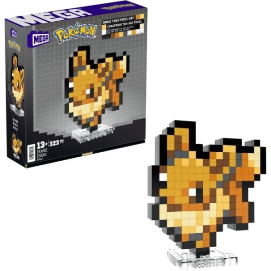 Mattel MEGA Pokémon Pixel Art Eevee byggesett 15 cm