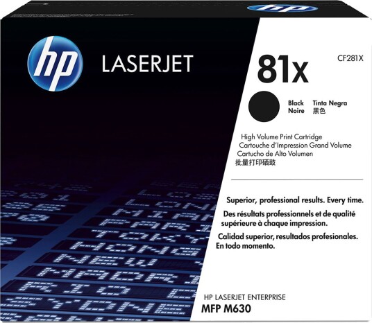 HP 81X Lasertoner 25 000 sider Svart
