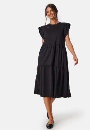 VILA Visummer S/S midi dress Black XXL VILA Visummer S/S midi dress Black XXL