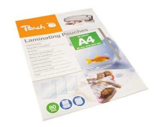 Peach - 25-pack - 216 x 303 mm - lamination pouches