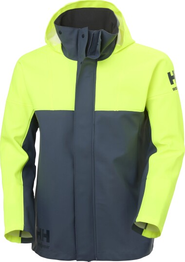 Helly Hansen Workwear Regnjakke 70293-365 Gul/Marineblå