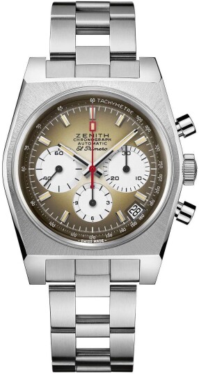 Zenith Herreklokke 03.A384.400 385.M385 El Primero Brun/Stål Ø37 mm