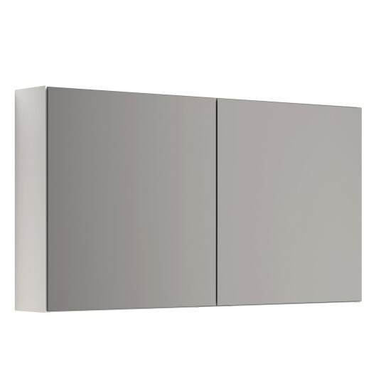 Dansani Mido+ Select speilskap med 2 dører, 120x64 cm, blank hvit