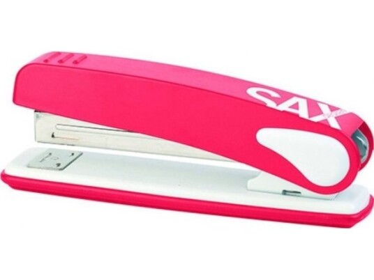 Sax Stiftemaskin Saxdesign 249 Papirboks Stiftemaskin Stifter Opptil 25 Ark Rød
