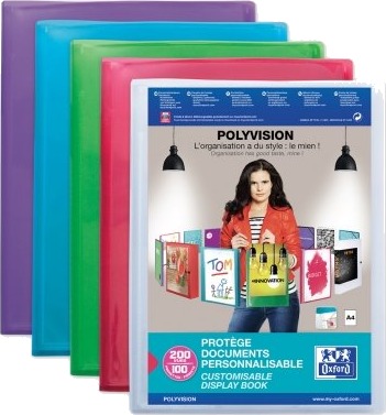 Elba Presentasjonsutstillingsbok Polyvision 100 Ermer Din A4 Laget Av Pp 0,7 Mm Gjennomsiktig Med Utstillingslomme 8 Stk 10211079