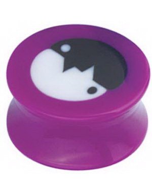 Modern Yin Yang Lilla Akryl Plugg 5 mm