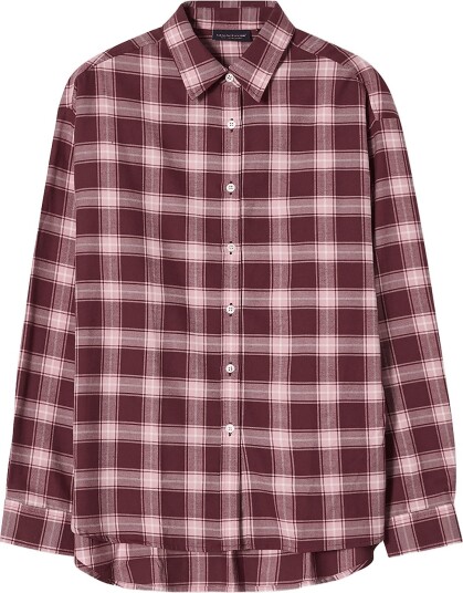 Lexington Clothing Casual Fit Checked Flannel Shirt   PINK/RED CHECK   M