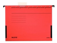 Leitz ALPHA - Hengefil - V-sokkel - for A4 - med fliker - rød