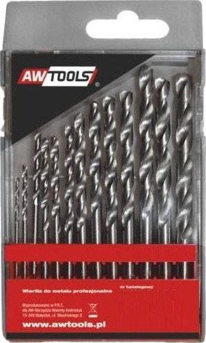 Borre-/Skjæresett For Metall Aw-Tools Awtools Wiertla Do Metalu Hss-G Komplett 13 Deler / 2,5–8 Mm