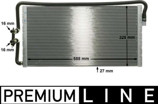 MAHLE CR 1044 000P Lavtemperaturkjøler, intercooler