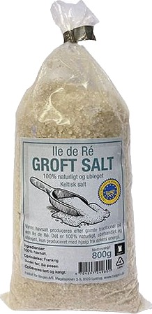 Biogan Fransk Grovt Havsalt Ile de Ré Ubleket - 800 g Biogan Fransk Grovt Havsalt Ile de Ré Ubleket - 800 g