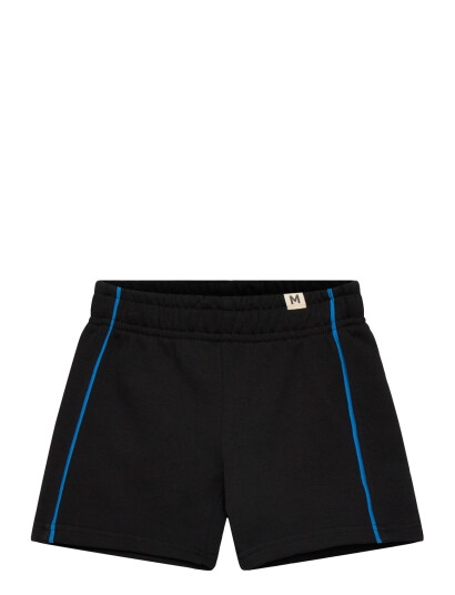 Mini Rodini Plain Piping Sweatshorts Black 128/134