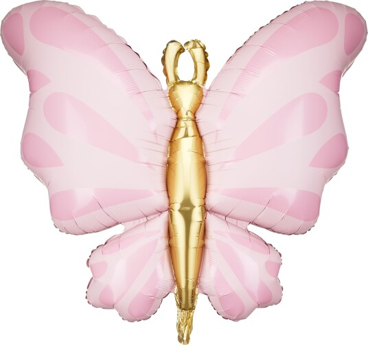 Partydeco Folieballong Sommerfugl Rosa FB248-081