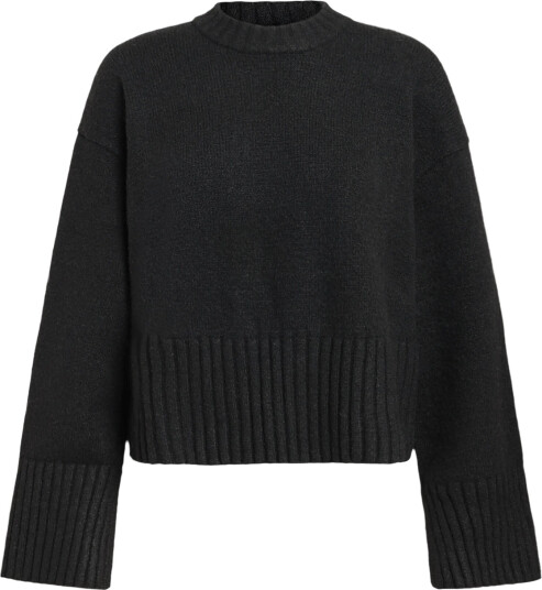 Monki Knitted Oversized Sweater Black XS