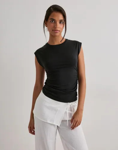 Vero Moda Svart Vmavasarah Sl Top Jrs Noos