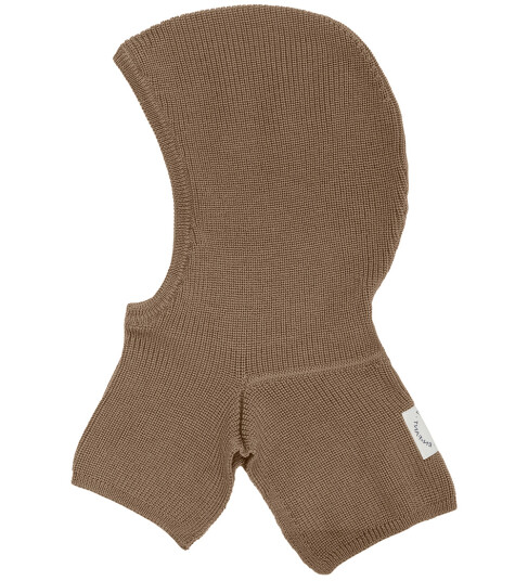 En Fant Balaclava 1 lag Ull/Akryl Furu Bark En Fant 48 Balaclava enkel Brun
