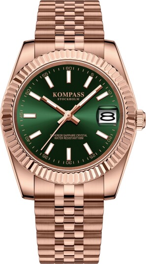 Kompass Santorini Sapphire Steel Rose Green