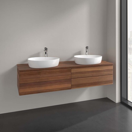 Villeroy & Boch Antao Servantskap med 4 skuffer 160x50x36 cm u/lys Valnøtt Villeroy & Boch Antao Servantskap med 4 skuffer 160x50x36 cm u/lys Valnøtt