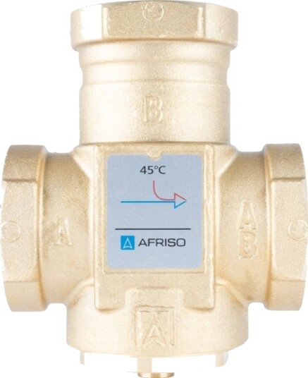 Afriso Atv 553 Temperaturventil, Dn32, Rp1 1/4", Kvs 9, 45 ° C