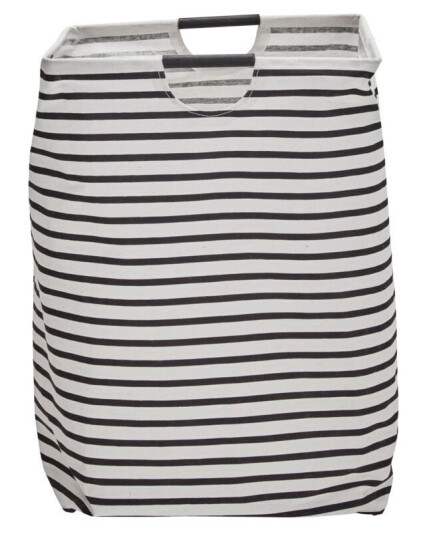 House Doctor Stripes vaskepose 40 cm svart/hvit