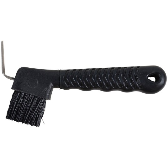 Hansbo Sport Hoof Pick with Brush Black