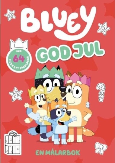 Bluey : God Jul Målarbok
