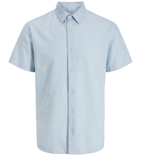 Jack & Jones Jjebreeze Linen Blend Shirt S/S Sn Jnr Blue 128