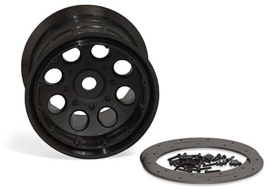 Axial 8014 8-Hole Oversize Beadlock Wheel 17mm Hex Black 2