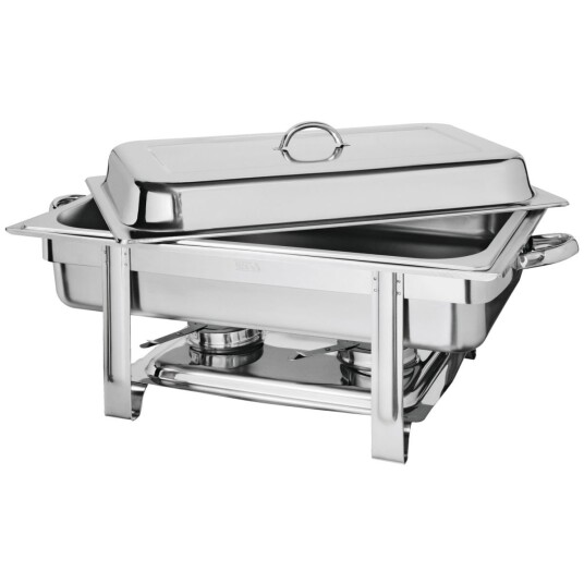 VEGA Chafing Dish Tacoma; Størrelse GN 1/1, 9l, 55x35x32 cm (BxDxH); Sølvfarge; Rektangulær