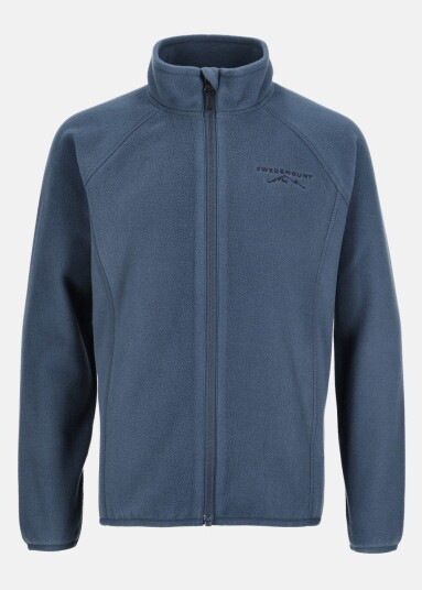 Swedemount Geilo Fleece Fullzip Ii Jr Steel Blue 140 Fleecetrøyer