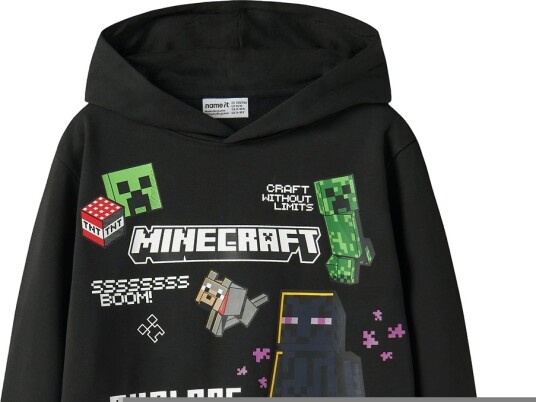 Name It Nkmju Minecraft Nreg Swe Wh Noos Bru Bfu Black 158 164