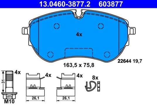 Bremseklosser ATE 13.0460 3877.2