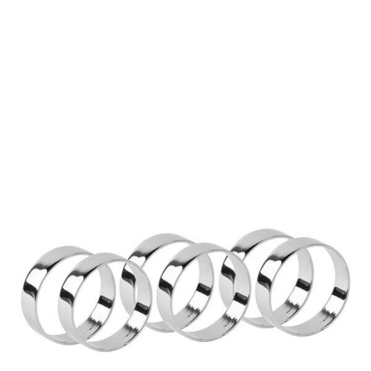 Broste Copenhagen   Ring serviettring 4,5 cm 6 stk silver finish
