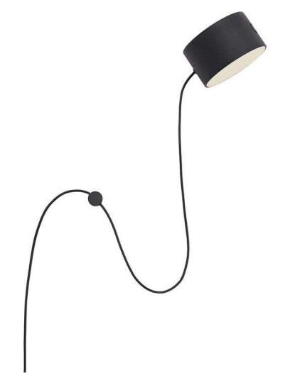 Muuto Post Vegglampe Black
