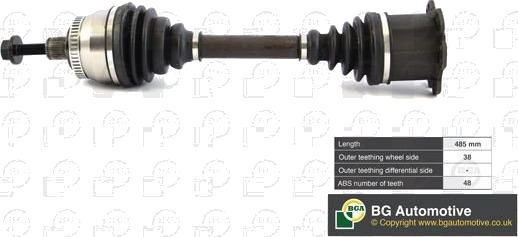 BGA DS2333A Drivaksel