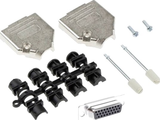 Mh Connectors Mhdtzk15hd26fs-K D-Sub Hunnkontakter, 180°, 15 Poler, Loddehylse, 1 Stk