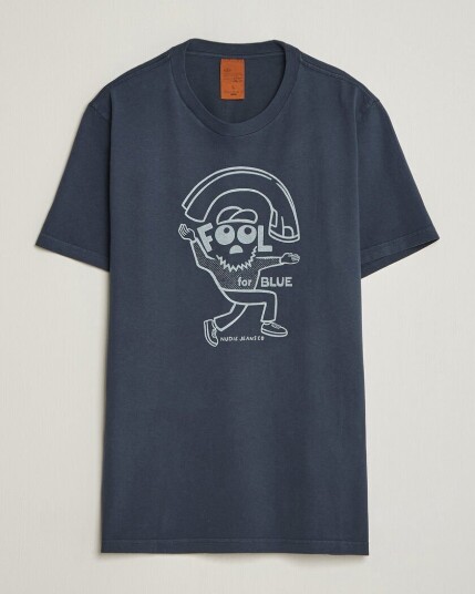 Nudie Jeans Roy Jeanjuggler T Shirt Dark Blue
