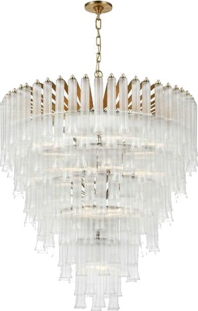 Melange 54" Linear Pendant Bronze