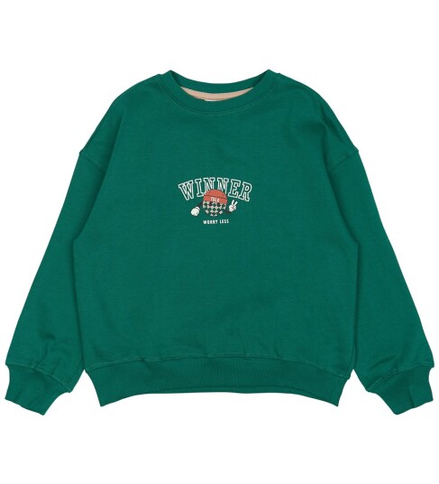 The New Alpine Green Paul Oversize Collegegenser 7-8 år